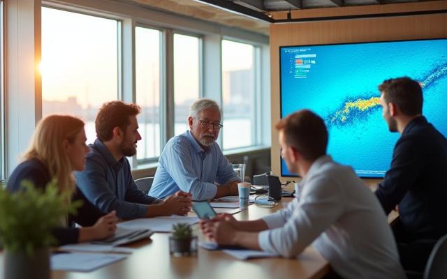 Bølgeviks team diskuterer fremtidige teknologiløsninger